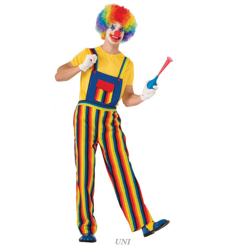 コスプレ 仮装 ストライプピエロコスチューム 大人用Std 【 コスプレ 衣装 ハロウィン 仮装 レディース 服 コスチューム メンズ ピエロ 男女兼用 パーティーグッズ 女性用 クラウン 道化師 ピ