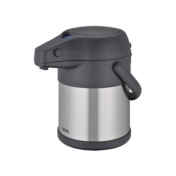 (THERMOS サーモス) エアーポット/保温ポット (2.2Ｌ) ステンレス魔法瓶構造 蓋：取り外し可 ステンレスブラック