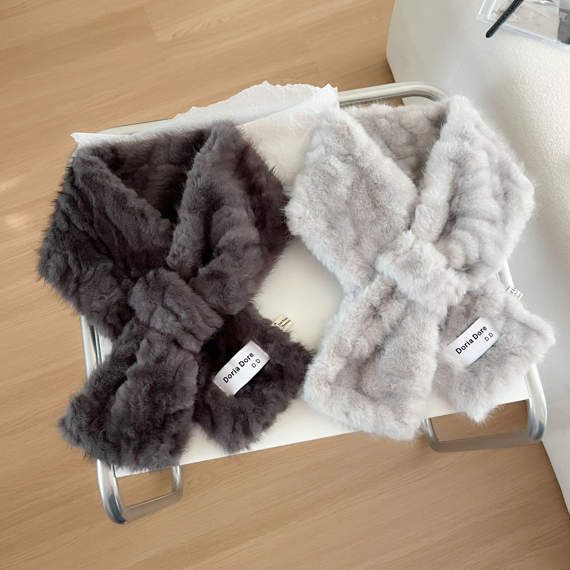 10個セット クロスウールのマフラー女性冬の韓国版ファッション厚手保温学生カップル首の毛マフラー