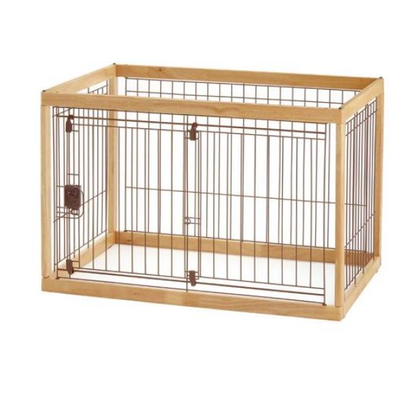 リッチェル 木製ペットサークル90-60 超小型犬～中型犬用 1組入 (ナチュラル)