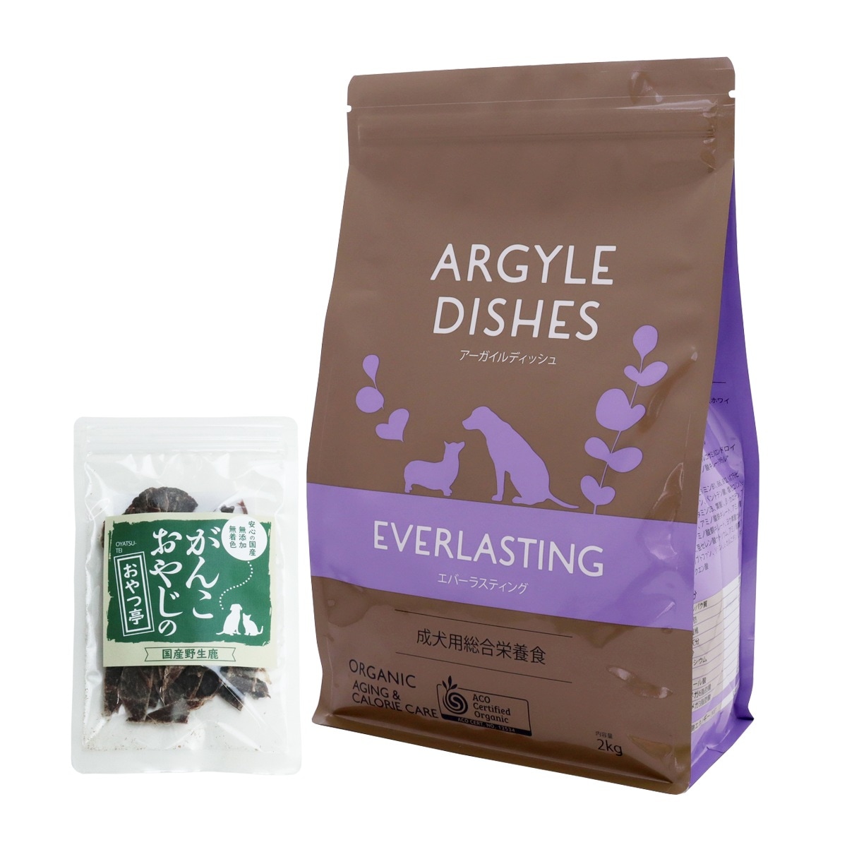 アーガイルディッシュ ドッグフード エバーラスティングシニア 2kg【国産鹿肉ジャーキー付き(お試しサイズ)】