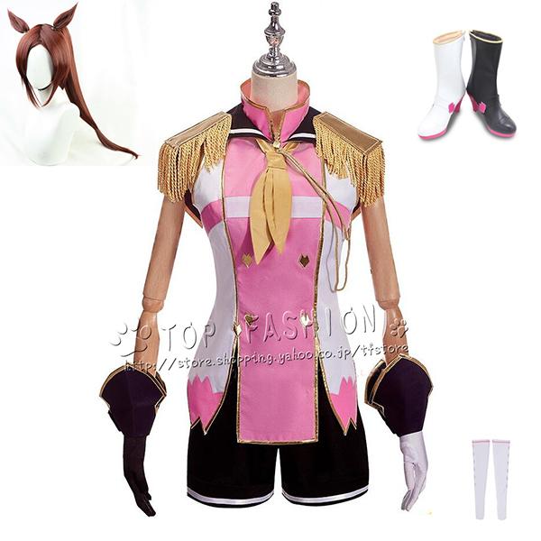 【品質良い 大好評中】ウマ娘プリティーダービー サクラバクシンオー コスプレ 勝負服 全セット 大人用 舞台装 演出服 コスチューム 変装 仮装 ハロウィン イベント 撮影 祭り女性