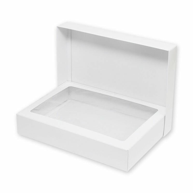 シモジマ HEIKO 箱 デラックス白無地箱（エスプリ） DH-31N タオルケット用 10枚 内寸285x400x高74mm ギフトボックス 006822001