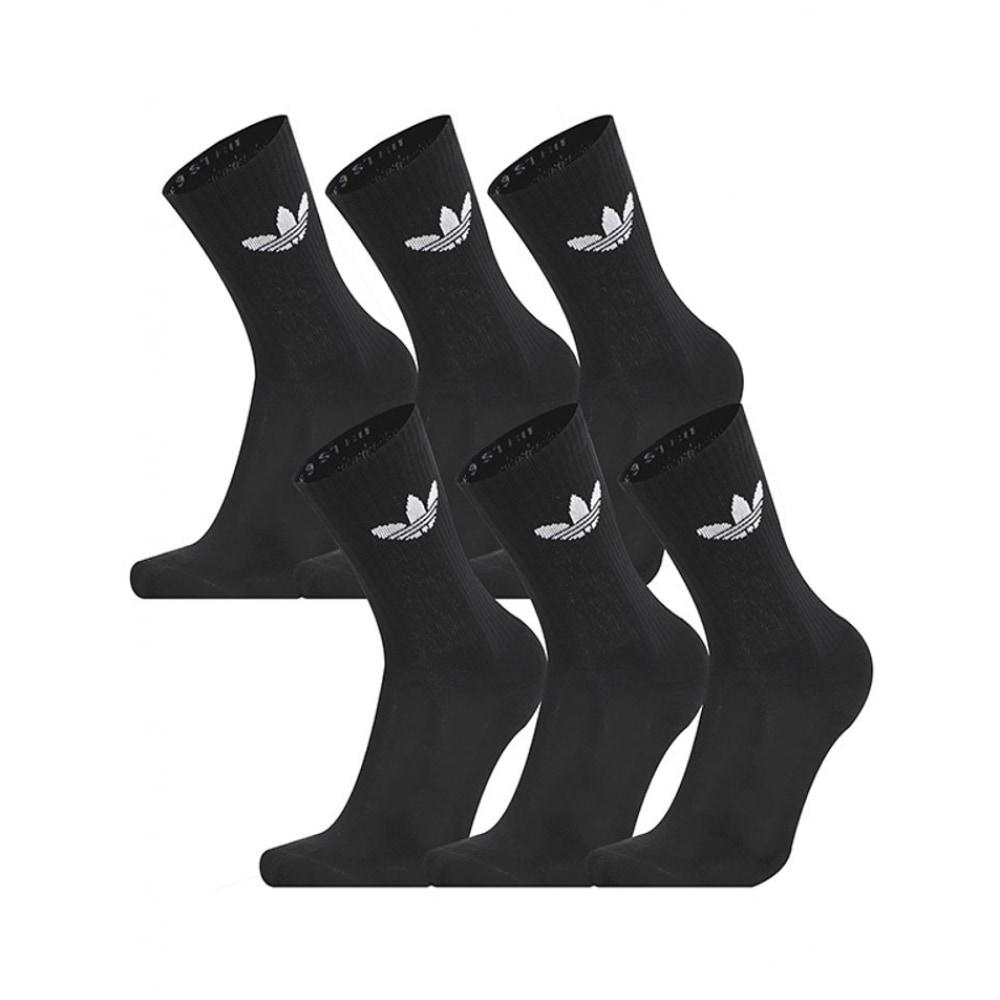 adidas スポーツソックストレフォイルクルーソックス 6 パック