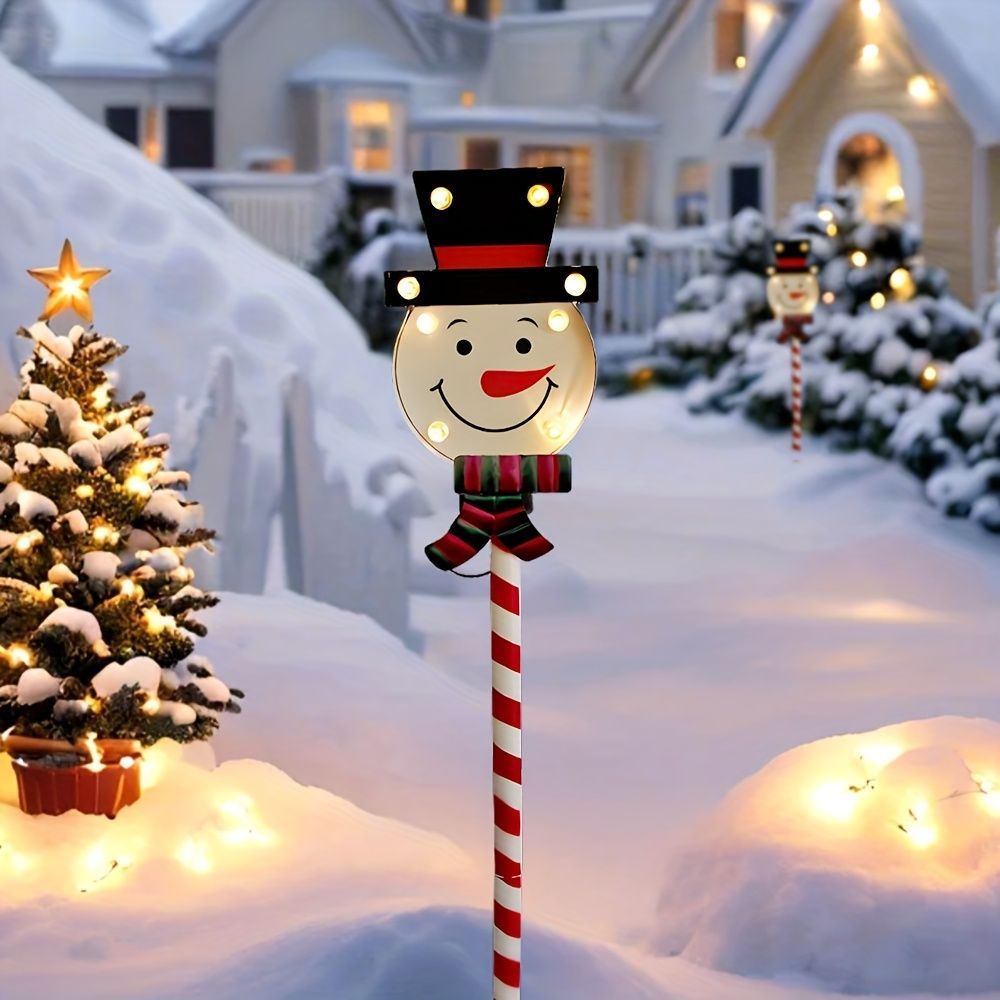 ソーラーライト ガーデンライト ガーデンオーナメント 雪だるま スノーマン クリスマスデコレーション 冬オブジェ 癒しグッズ ガーデニング お庭 玄関ライト 園芸装飾 インテリア オシャレ 防水 ギフ