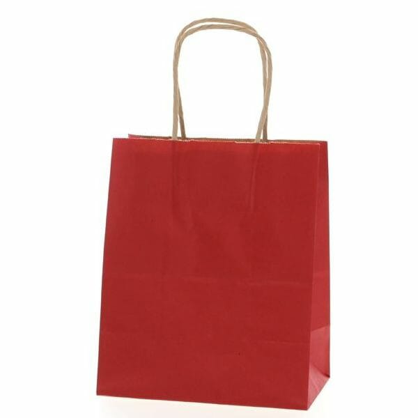 （まとめ買い）シモジマ HEIKO 手提げ紙袋 25チャームバッグ 25CB 21-12 未晒 赤C 50枚 幅210xマチ120x高250mm 003266300 [x3セット]
