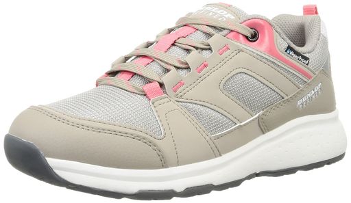 [ダンロップリファインド] アウトドア 防水 軽量 幅広 3E ウォーキング ハイキング シューズ レディース スニーカー DU6501 グレー 24.5 cm