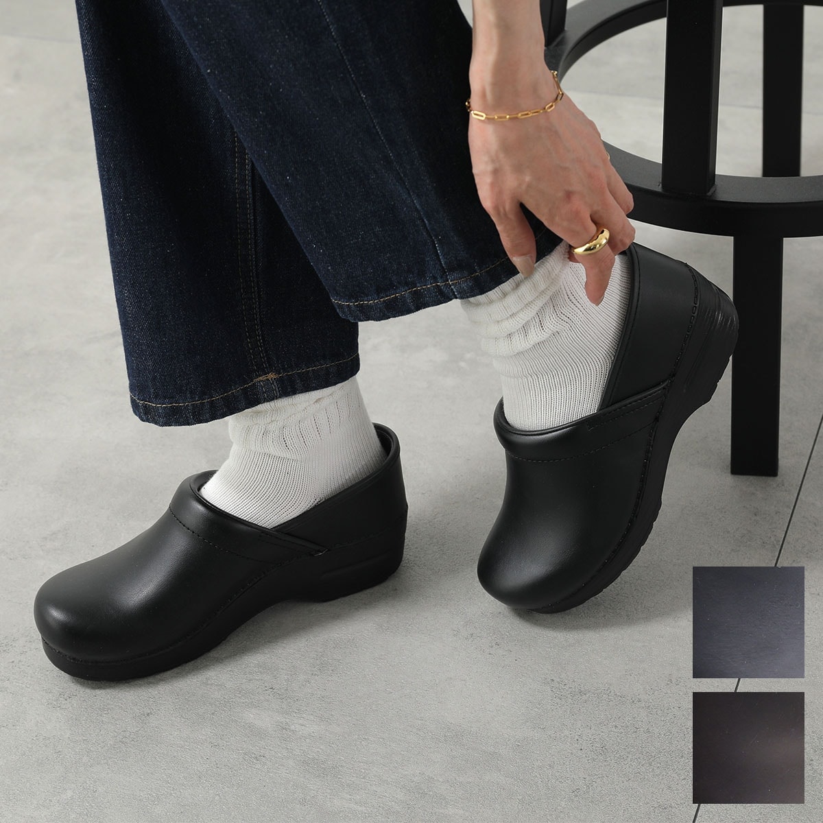 dansko ダンスコ サンダル Professional Oiled Professional Box プロフェッショナル オイルド ボックス レディース サボ 厚底 レザー 【mega】