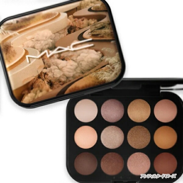 MAC コネクト イン カラー アイシャドウ パレット 12： アンフィルタード ヌーズ