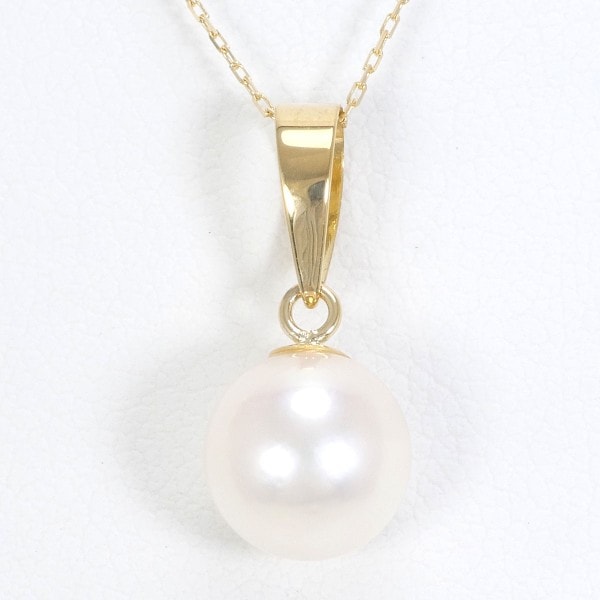 K18 18金 YG ネックレス パール(真珠) 約40cm ジュエリー 中古