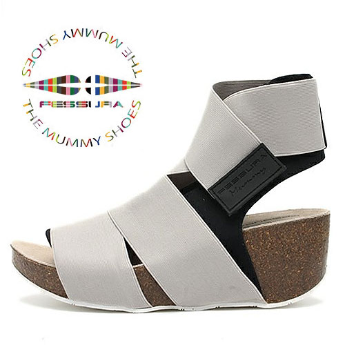 レディース サンダル ウィメンズ フェスーラ コルクソール バンド サンダル WMNS FESSURA CORK BAND 送料無料 LYCRA BLACK EL.GRAY