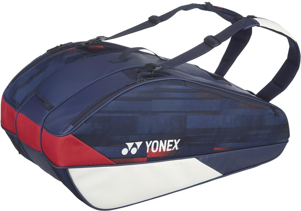 [YONEX] テニス バドミントン ラケットバッグ9 ラケット9本収納 ホワイト/ネイビー/レッド