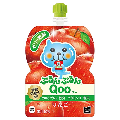 ミニッツメイド コカコーラ ぷるんぷるんQoo りんご 125gパウチ30袋