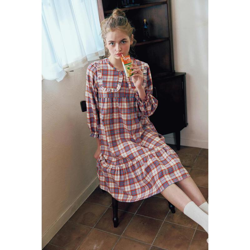 先染め両面起毛女性ガウンワンピース型パジャマSGN2533SG