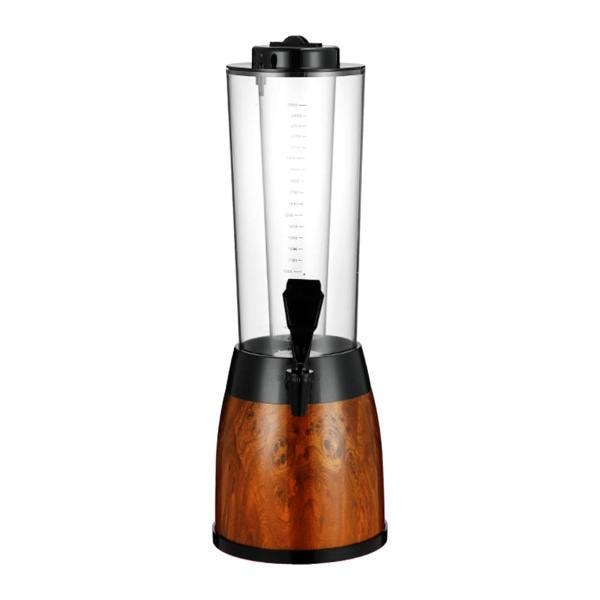 ビールタワー 2.5L 一体型タップ ビールディスペンサー キッチン ホームパーティー用 木目