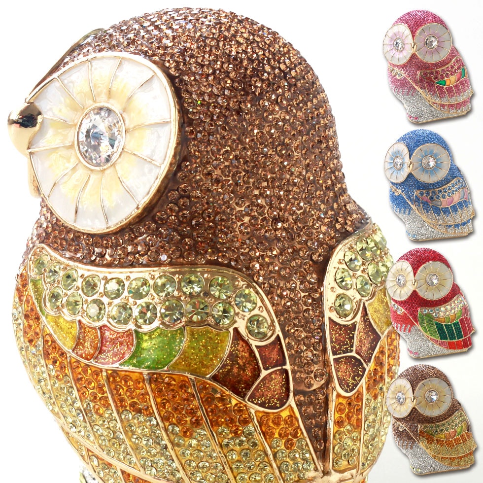 【正規品】 ブリリアントオウル ジュエリー ボックス ピィアース 宝石箱 東京銀座PICALS 12-l015