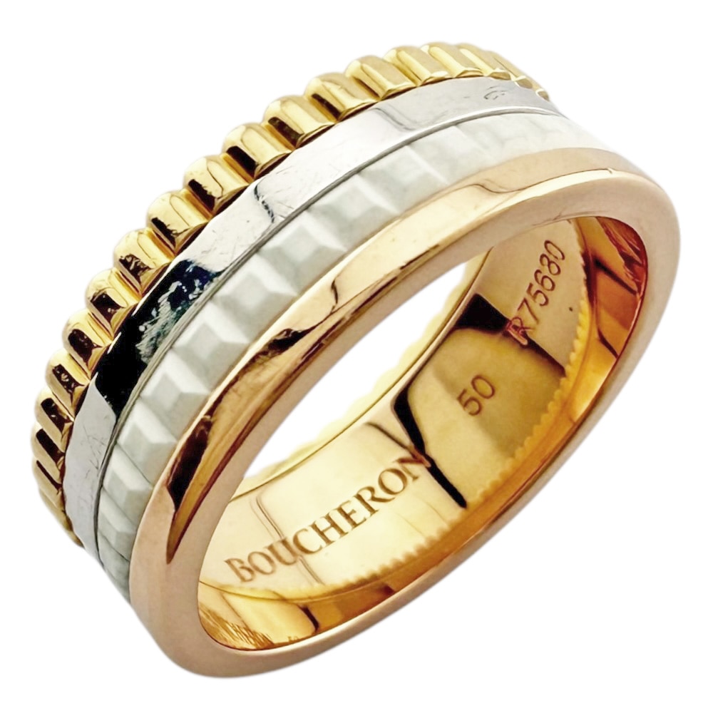 ブシュロン キャトルクラシック リング 指輪 10号 18金 K18イエローゴールド Boucheron 中古 美品