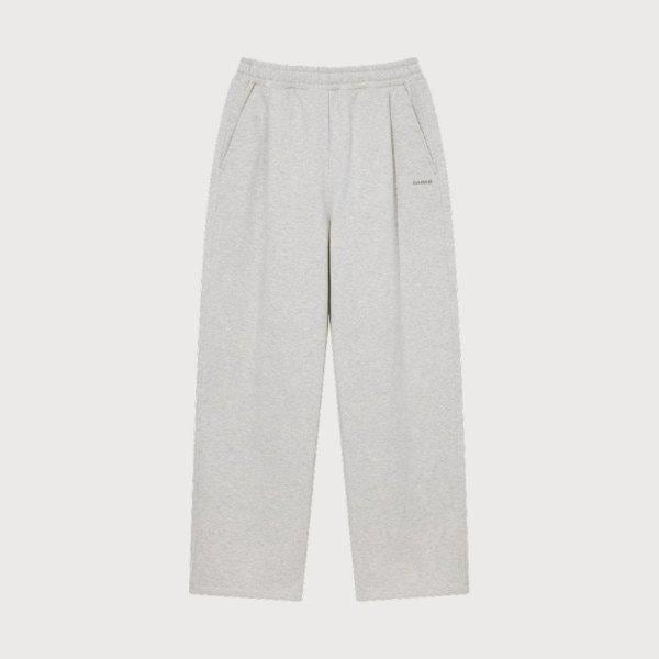 パンツ JQS CO2503PT04-OT セミワイド スモールロゴ 裏起毛 スウェットパンツ オートミール