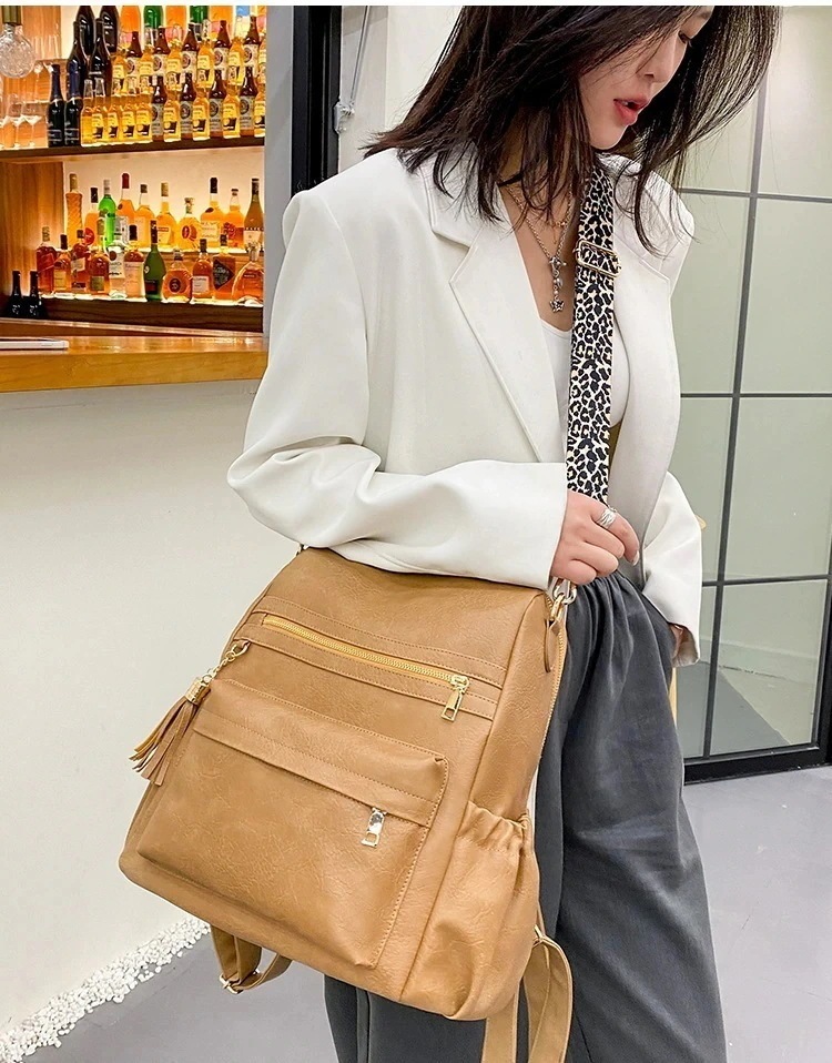 ショルダー バッグ【即納】2ways 大容量 PU革 リュック おしゃれ 流行り リュック バッグ 旅行バッグ 通学リュック ショルダー バッグ エコバッグ