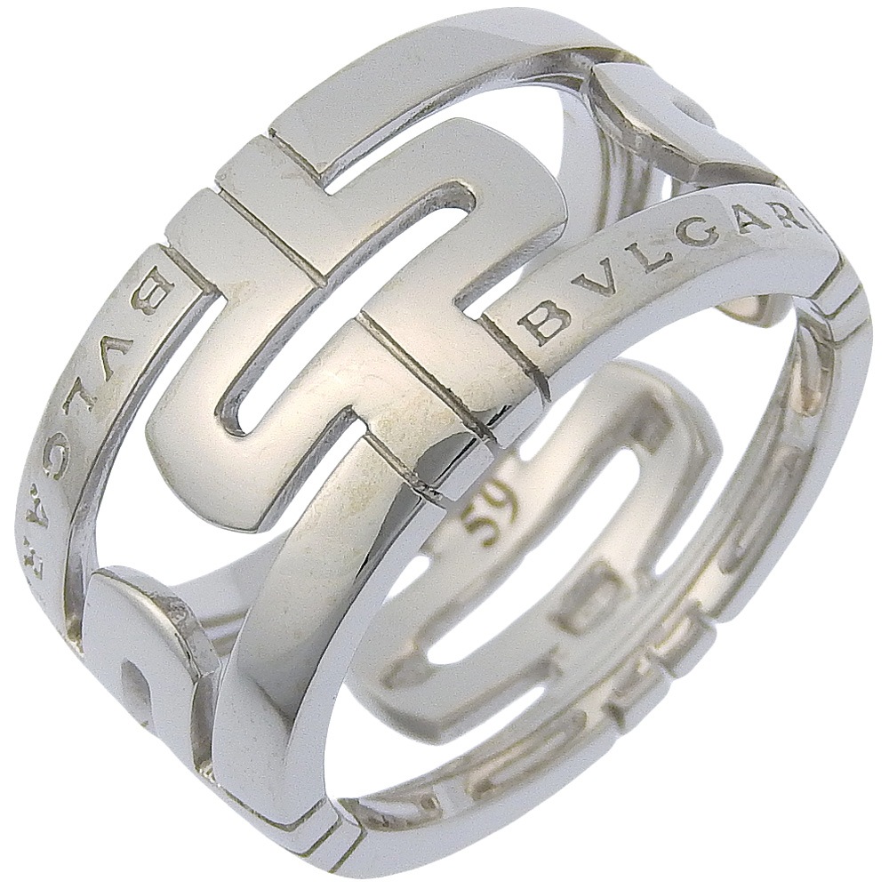 オープンパレンテシ リング・指輪 K18ホワイトゴールド 18号 約11.2g メンズ 中古品 Aランク 114,000円