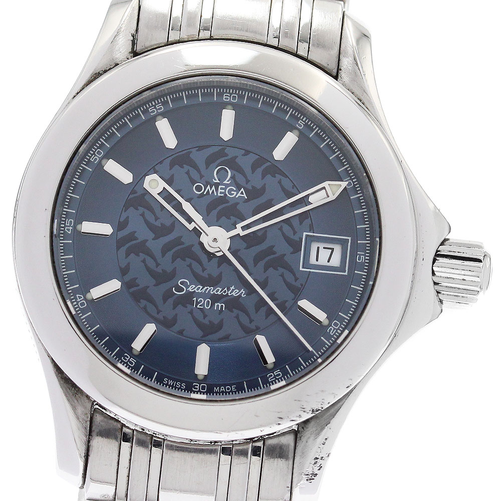 オメガ OMEGA 2586.80 シーマスター120 ジャックマイヨール 2000本限定 クォーツ レディース 保証書付き_878443【中古】