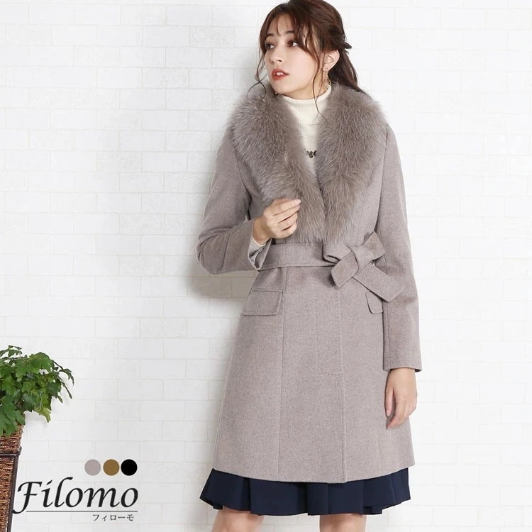 [Filomo]カシミヤブレンドウールコート