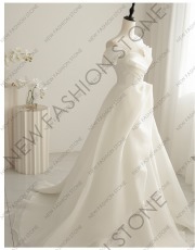 フランス式ウェディングドレス2024新型高級質感胸塗りシンプルウェディングドレス-82