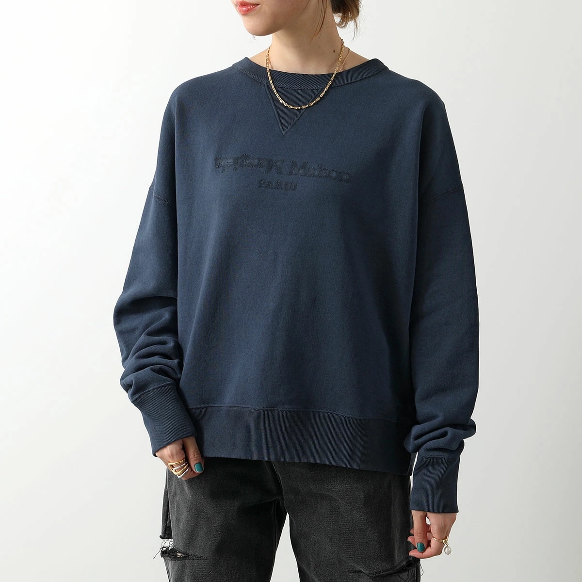 MAISON MARGIELA メゾンマルジェラ 1 10 スウェット S50GU0215 S25570 レディース リバースロゴ トレーナー 長袖 コットン クルーネック 510