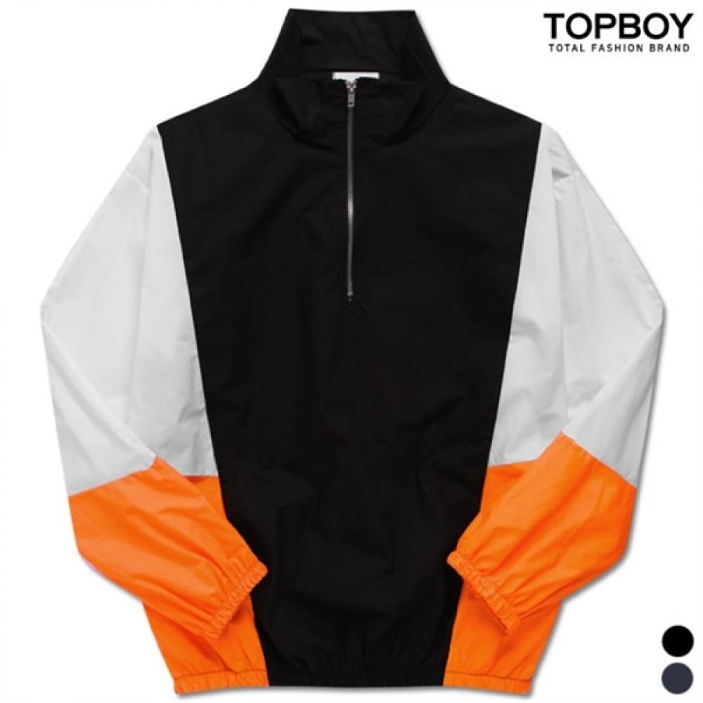 （トップボーイ）レトロカラーオーバーフィットアノラックスウェットシャツ（NS569）