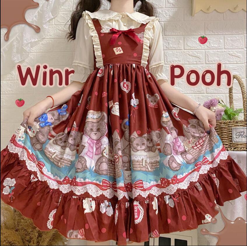 洋服がかわいいjskキャミソールワンピースくまのパーティー