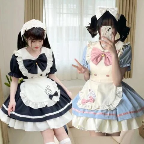 メイド服cosかわいい学生女子お嬢様ワンピースロリータセットロリータ服新作コスプレ女装