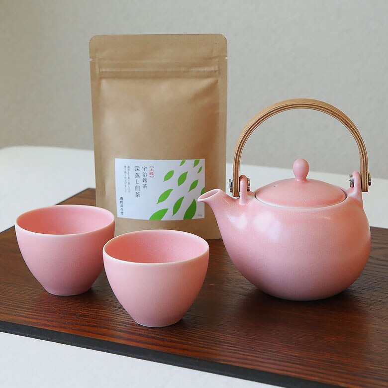 有名ブランド 春限定商品 土瓶急須と宇治茶のギフトセット 結YUI 急須とペア湯呑セット 桜色 ピンク 土瓶 急須 お茶用品 有名ブランド 春限定商品 土瓶急須と宇治茶のギフトセット 結YUI 急須とペア湯呑セット 桜色 ピンク 土瓶 急須 お茶用品