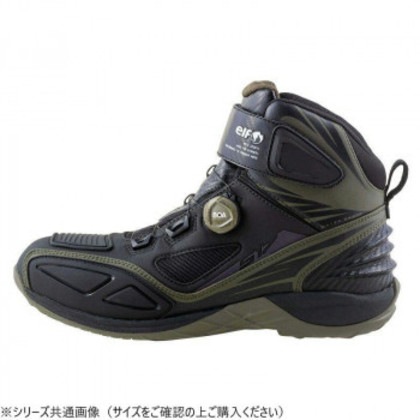 elf エルフ モーターサイクルシューズ S17 ミリタリー 23.5cm ELS17MI235