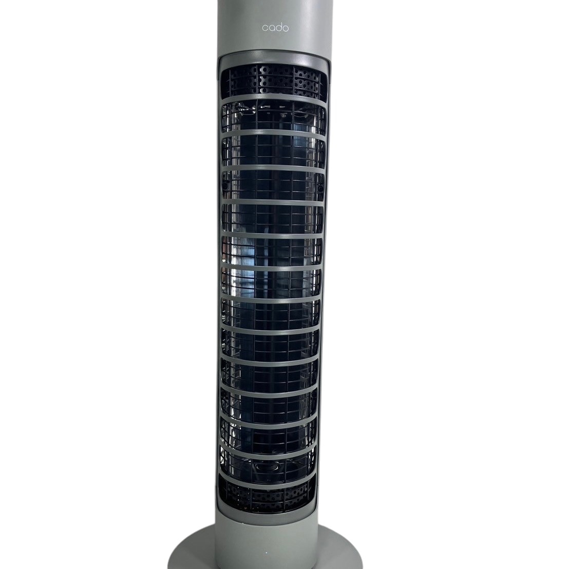 【展示品】SOL-001S-CG 遠赤外線シーズヒーター 電気ストーブ タワー型 首振り機能付き スリムデザイン クールグレー