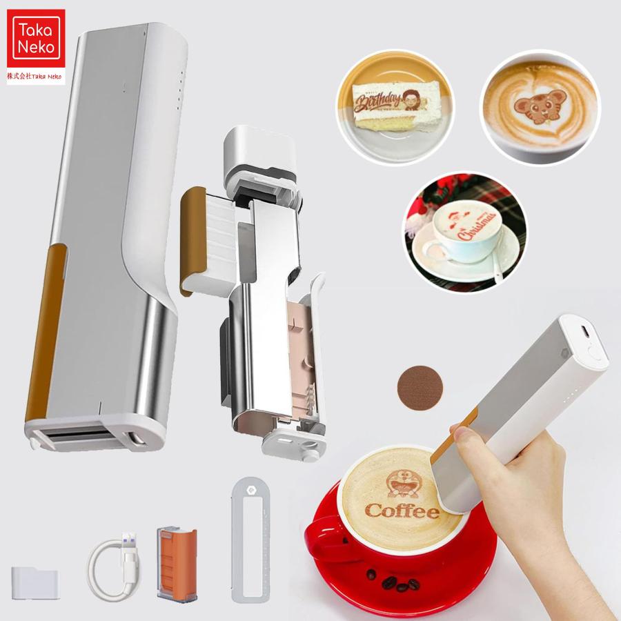 フードプリンタープリンターペンポータブルインクジェットコーヒーラテプリンターWiFi PrintLab APPコントロール 手持ちミ 食用フードプリンター