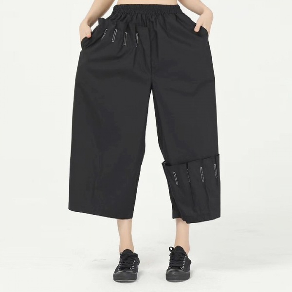 (UNIKE) チューリップシャーリングワイドパンツ