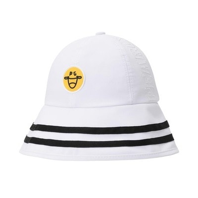 本物のPEARLY GATES GOLF レディース スマイル カラーブロック テープ バケットハット