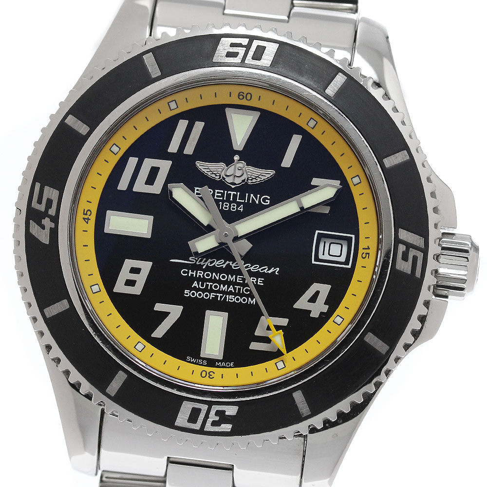 ブライトリング BREITLING A17364 スーパーオーシャン42 デイト 自動巻き メンズ _956799【中古】