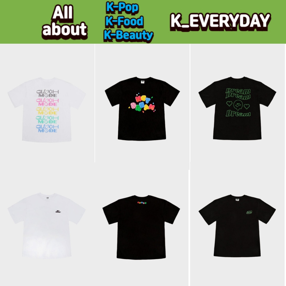 NCT DREAM - GLITCH MODE T-SHIRTS WHITE/BLACK/CANDY T-SHIRTS (BLACK) 並行輸入純正品