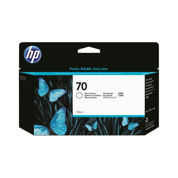 （まとめ） HP70 インクカートリッジ グロスエンハンサ 130ml 顔料系 C9459A 1個 (3セット)