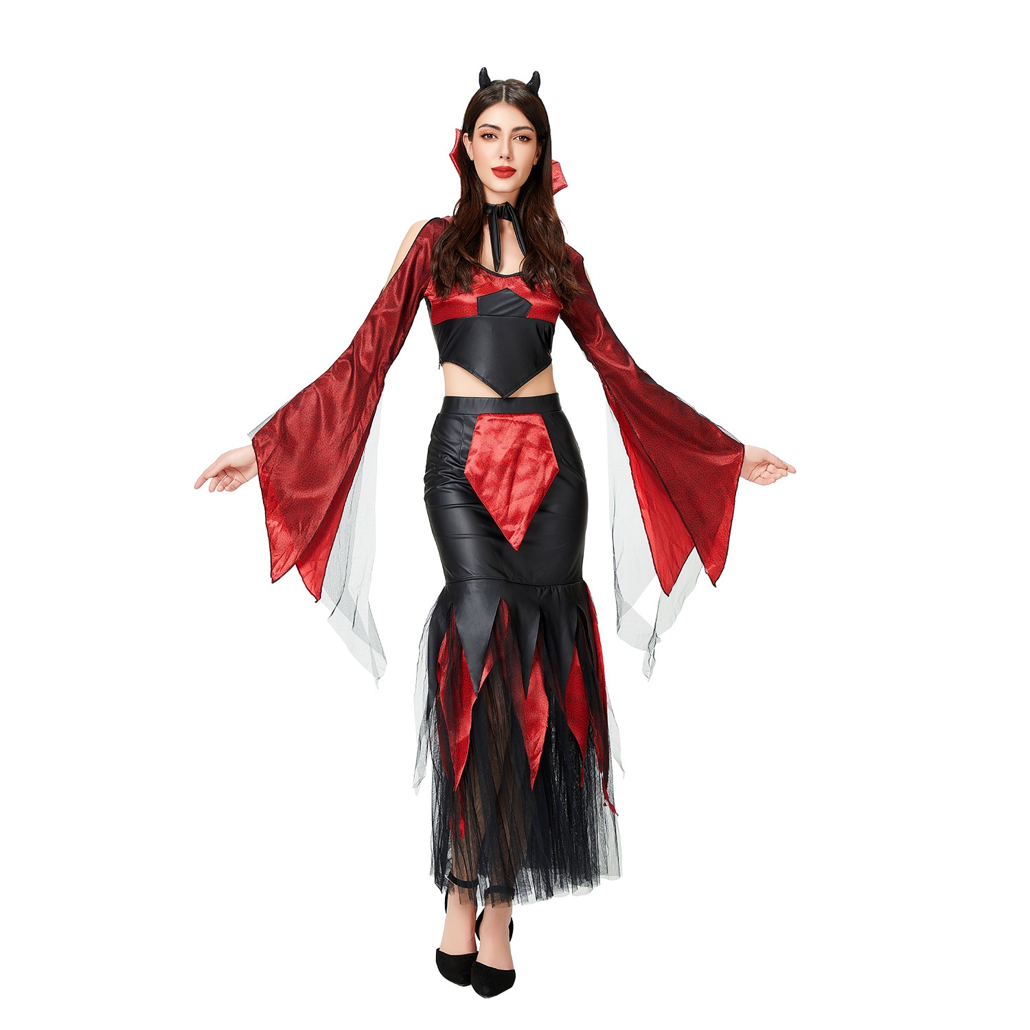 ハロウィン 大人 仮装 セクシー 女王 衣装 ボディコン ロングドレス cosplay バンパイア 発表会 衣装