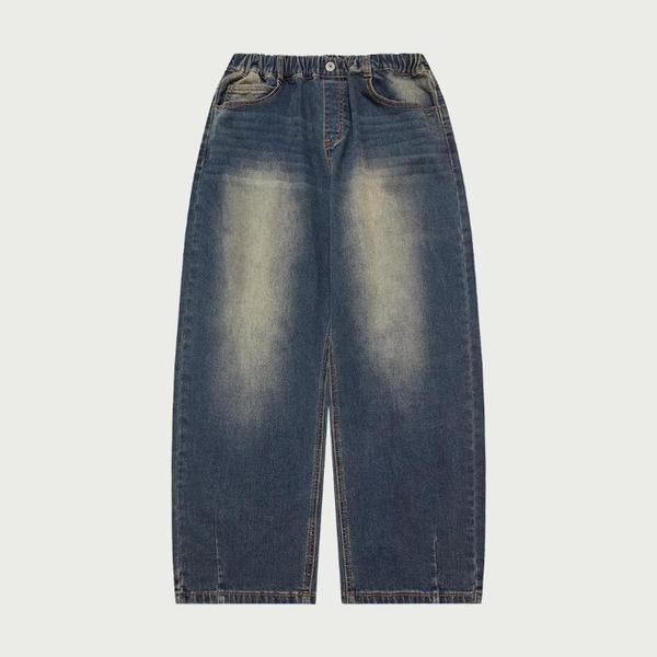 HANG TEN TEENS Camellia 01 バック ブラッシュ フル バンディング バルーン デニム パンツ_ダスティブルー 14540-055-805-10 (S42287511)