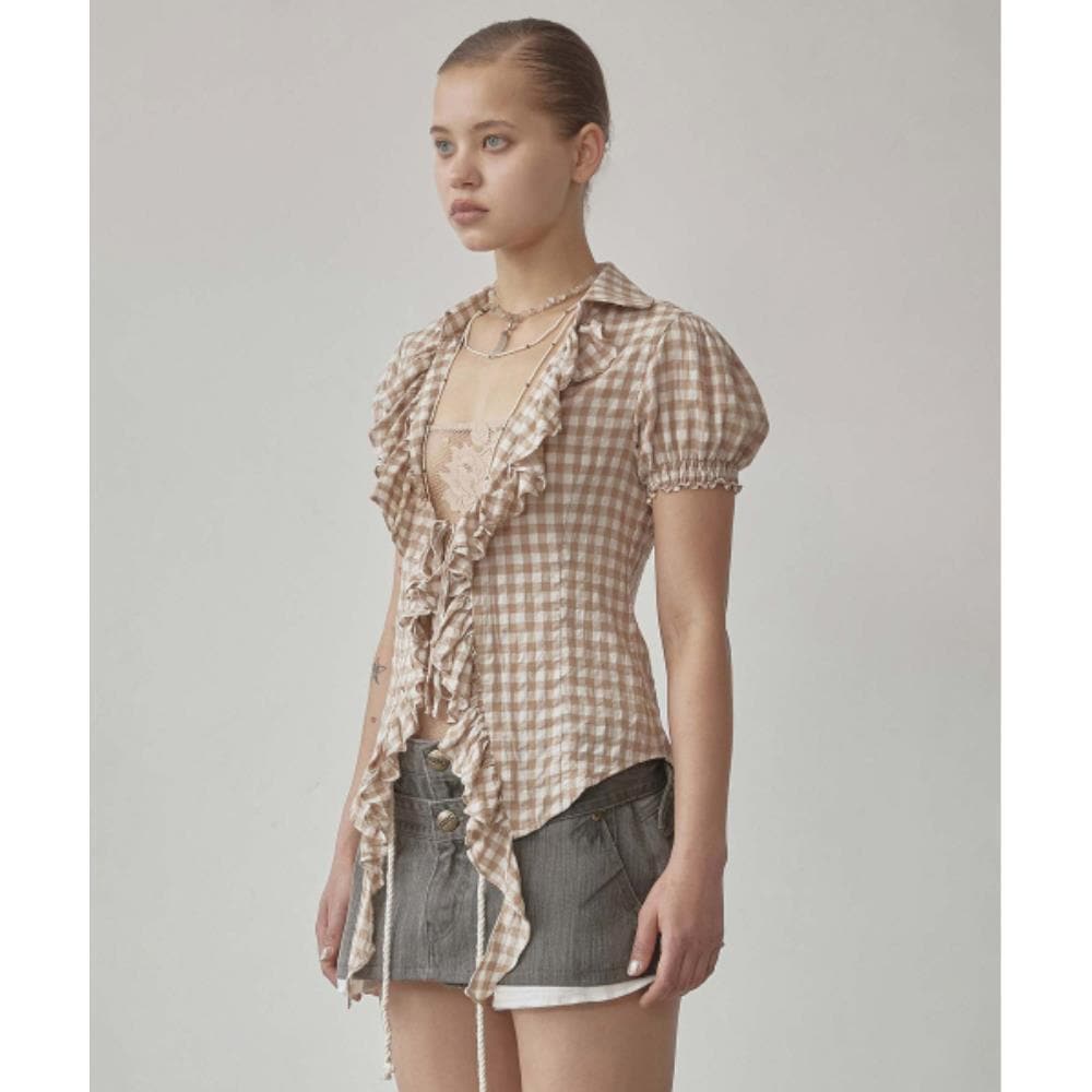 スカルプター Cottage Open Blouse Raw SC25S241IV