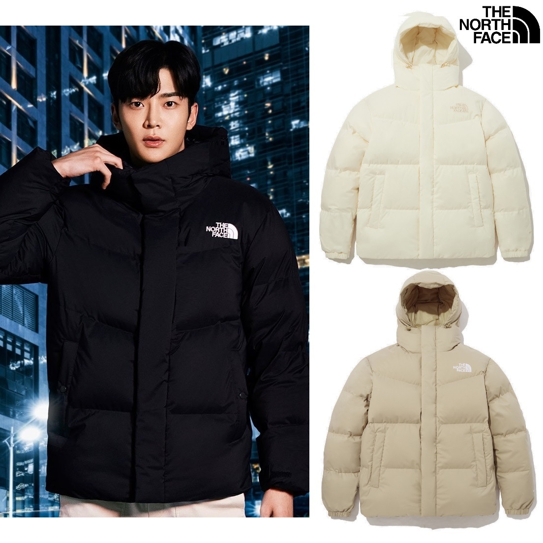 FREE MOVE DOWN JACKET 3色 新商品 韓国人気 男女共用 肝節期 日常服 グースダウン 冬のファッション 防寒用品 韓国ファッション カジュアルバッグ ストリートファッション