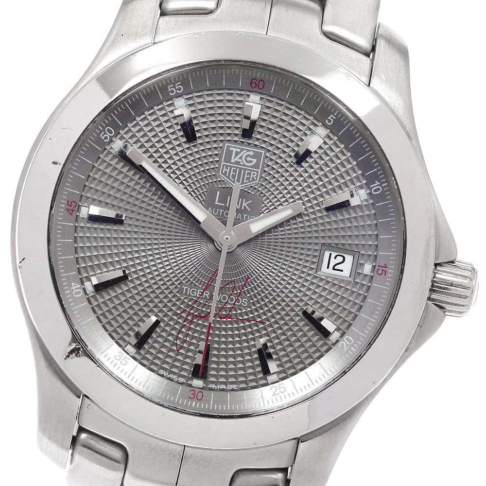 タグホイヤー TAG HEUER WJF2113 リンク タイガーウッズ デイト 5500本限定 自動巻き メンズ _934858【中古】