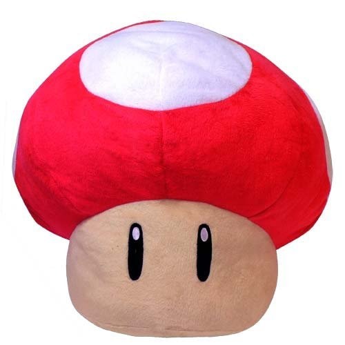 タイトー スーパーマリオ 特大サイズぬいぐるみ スーパーキノコ(赤)