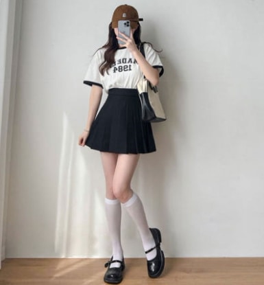 シンプルプリーツミニスカート スカート ミニ丈 プリーツ 綿 大人スタイル 大人可愛い きれいめ シンプル カジュアル 大人 上品 おしゃれ かっこいい レトロ アジアン 大人可愛い 大人女子