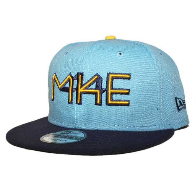 スナップバックキャップ 帽子 9fifty メンズ レディース MLB ミルウォーキー ブルワーズ フリーサイズ