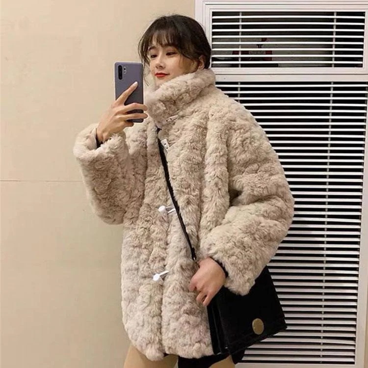 製品 気質 秋冬 レディース ファーコート 毛皮コート レディースコート フェイクファー アウター ジャケット　暖かい 　通勤　レディースアウター 4,753円