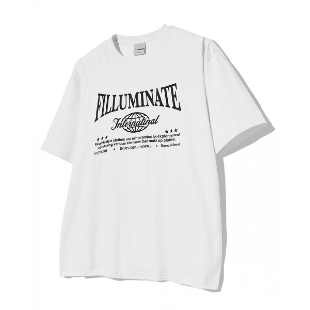 フィルミネイトインターナショナルラウンド Tシャツ-ホワイト